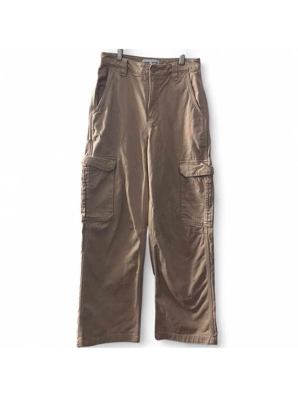 TNA Aritzia Beige Cargo Pants Size 2 100% Cotton Utility
